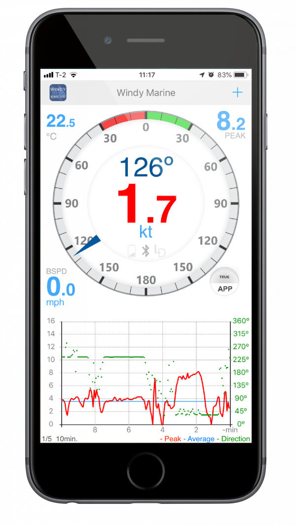 WINDY ANEMOMETER FOR BOATS (Bluetooth Mobile App) - Image 3