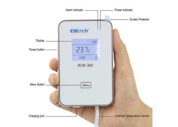 Elitech RCW-360 Wi-Fi Temperature And Humidity Data Logger. Wireless Remote Monitor with Cloud Data Storage - Image 2