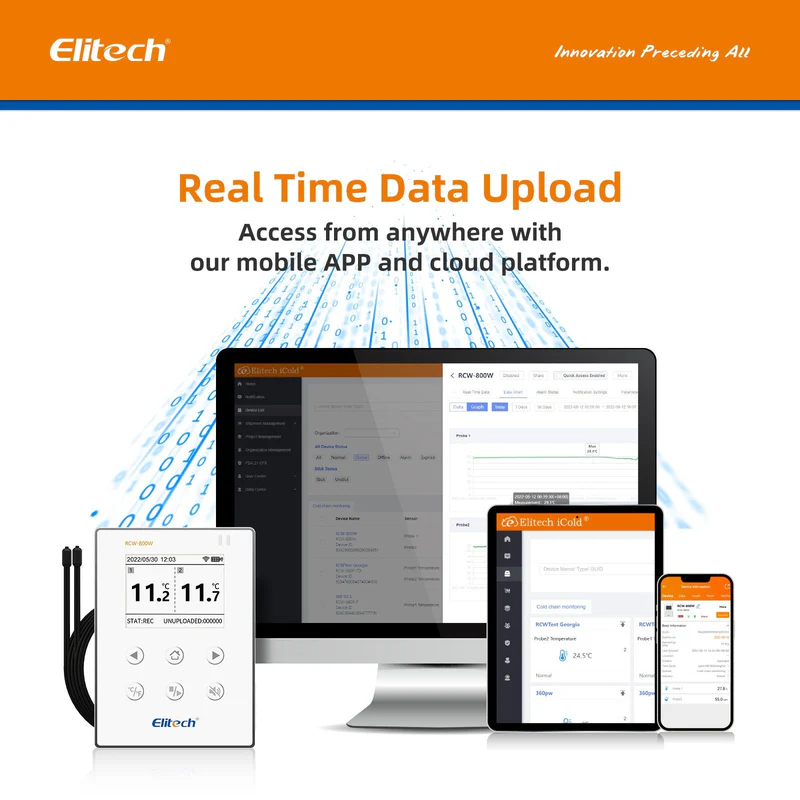 Elitech RCW-800W-TDE WiFi Dual Temperature Logger - Image 4