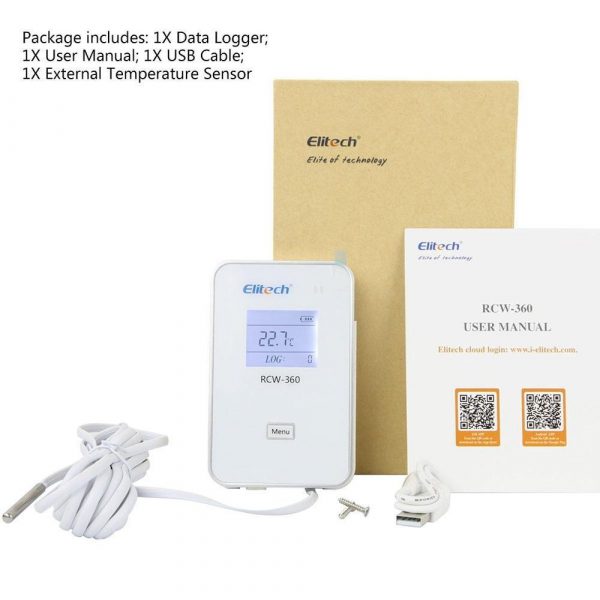 Elitech RCW-360 Wi-Fi Temperature And Humidity Data Logger. Wireless Remote Monitor with Cloud Data Storage - Image 5
