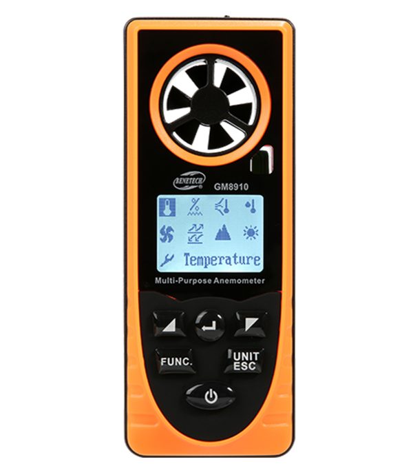GM8910 - MULTI-PURPOSE HANDHELD ANEMOMETER